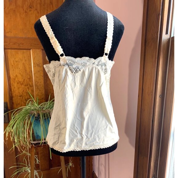 Vintage 90s Y2K Illusion Lace Cami Coquette Fairycore Feminine Lingerie Top S - Picture 3 of 7